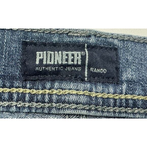 Pioneer Men's Rando Stretch Straight Leg Blue Denim Jeans - Size 34x32 - Picture 6 of 7